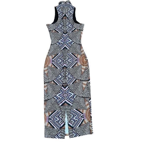 Mara Hoffman High Neck Starburst Print Midi Dress Size S - Picture 6 of 8